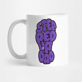 Step Dad Fathers Day Gifts - Purple Glitter Mug